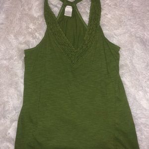 OLIVE GREEN RAZOR BACK TANK